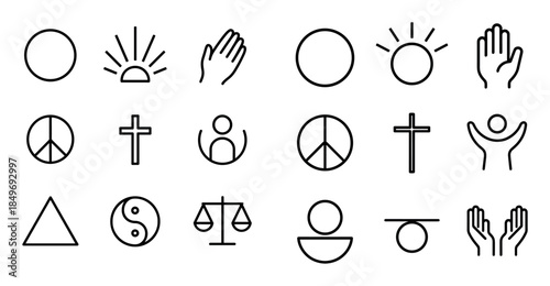 Minimal Worship Icons