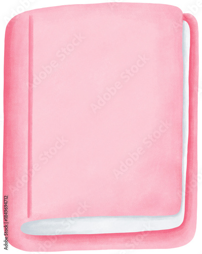 book clipart in cute watercolor style
