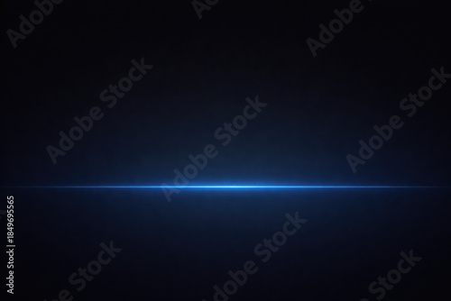 Mysterious minimal dark wallpaper with soft gradient from charcoal to deep navy. single thin blue line of light glows across serene, futuristic background