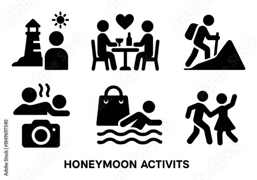 Honeymoon Activity Icons