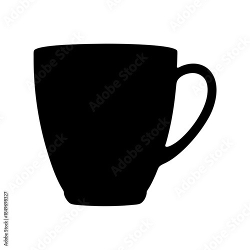 Simple ceramic coffee cup