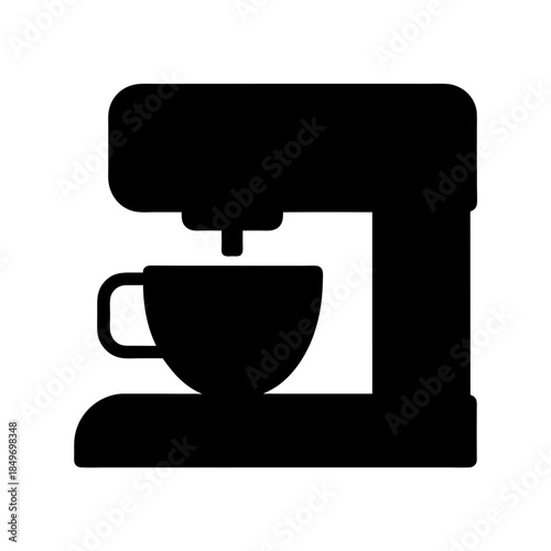 Coffee maker in operation