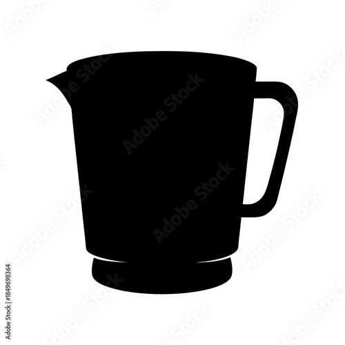 Silhouette of a pitcher