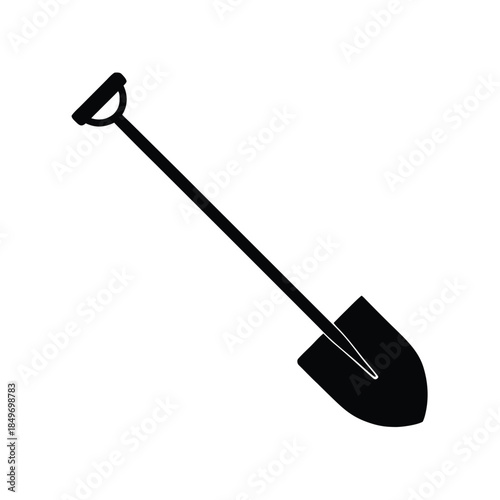Simple Shovel Tool Silhouette