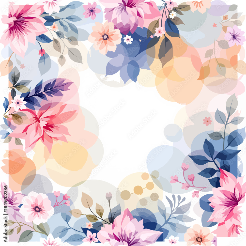 Obraz premium floral background with flowers