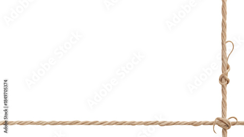 rope on white background