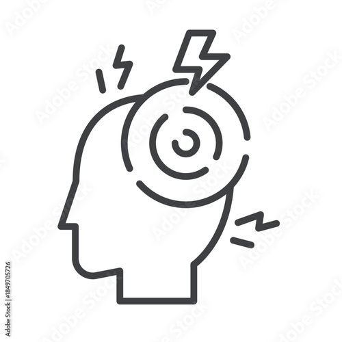 Disease Headache Line Icon