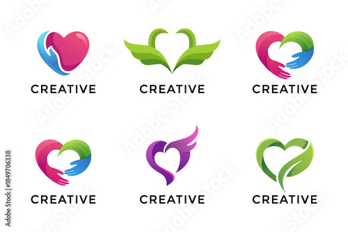 nnovative Wellness and Healthcare Logo Pack - Vibrant Medical Charity Badges