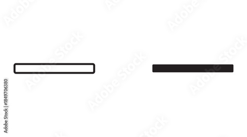 White and Black Rectangle Side by Side