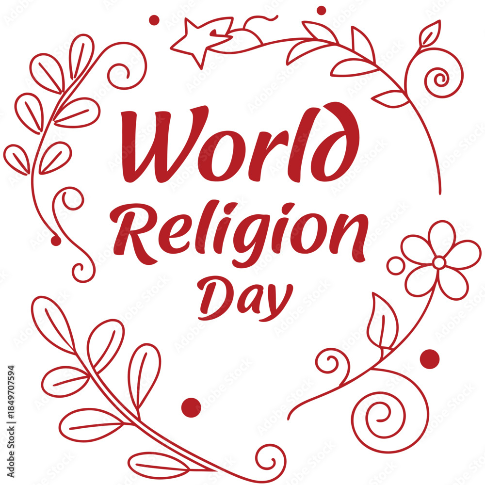 Obraz premium world religion day