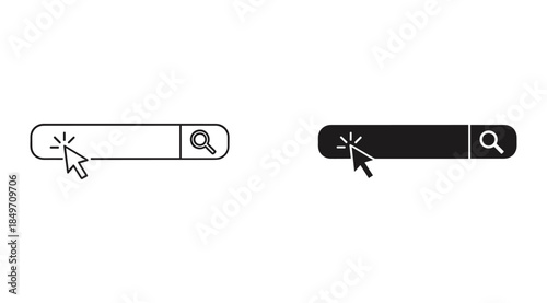 Search bar icon illustration
