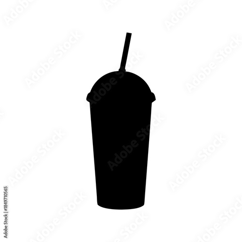 Silhouette of a drinking cup