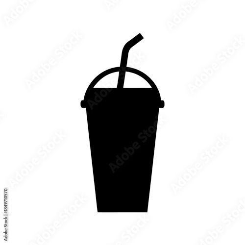 Strawberry smoothie in a cup