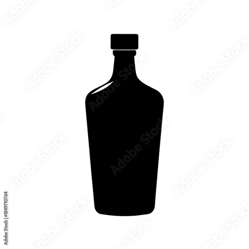 Black bottle silhouette