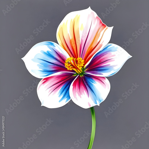 vector illustration of a flower, single flower vector artwork, isolated flower vector illustration, botanical flower vector design, realistic flower vector art, flat flower vector illustration, minima