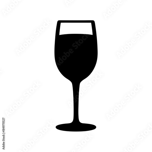 Elegant wine glass