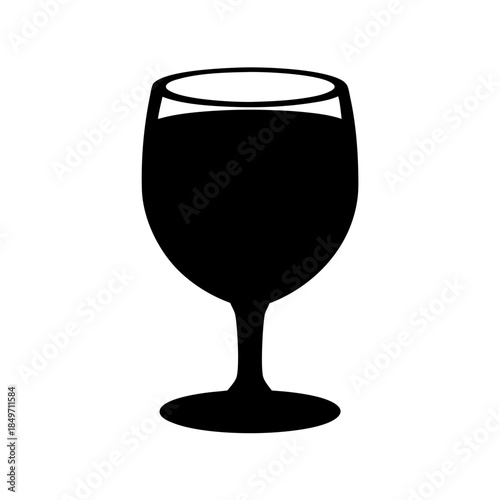 Elegant wine glass