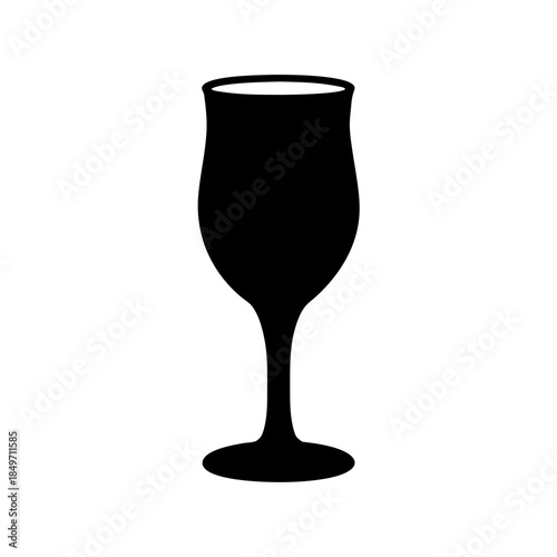 Elegant wine glass