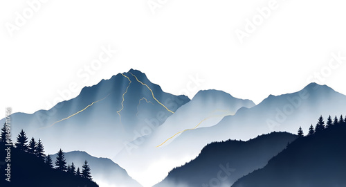 snowy alpine mountain landscape, winter mountain scenic background, snow capped peaks illustration, cold winter alpine scenery, frozen mountain landscape panorama, white snow mountain illustration, wi