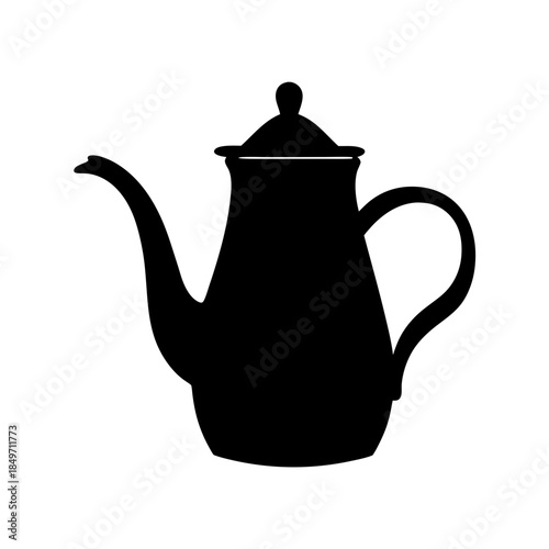 Classic tea kettle silhouette