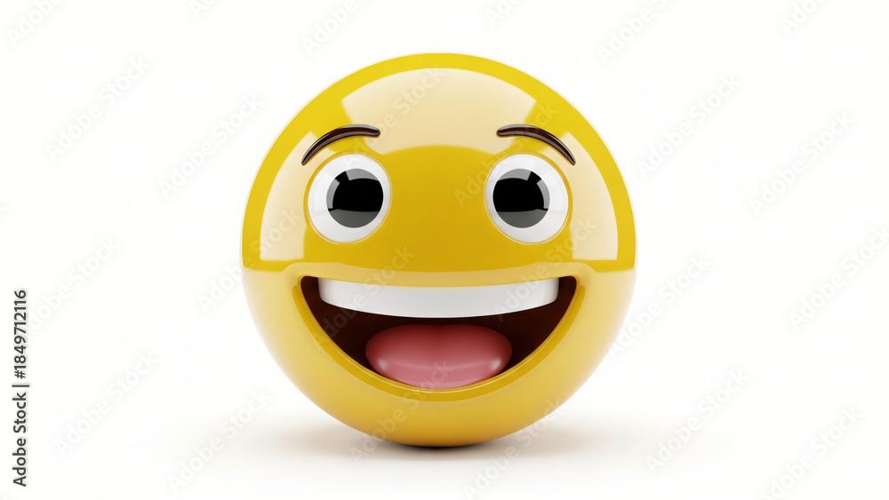 Fototapeta premium a yellow egg with a smiley face on it