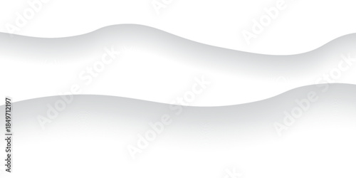 Abstract flowing white wave background. Modern and minimalist backdrop with smooth, curved lines create a sense of movement and elegance simple abstract design