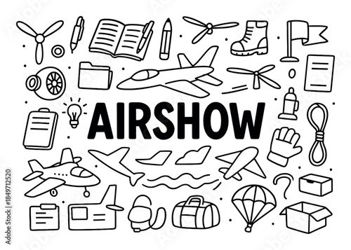 Airshow Theme Doodle