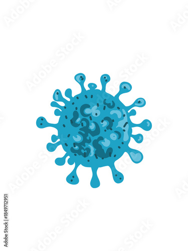 realistic virus particle scientific vector design