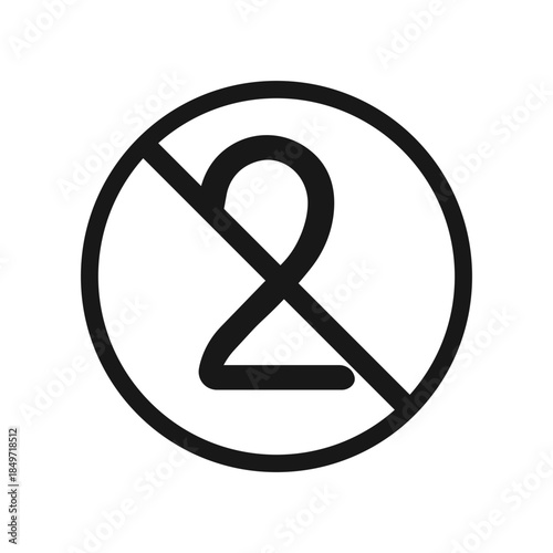 Do not reuse symbol Vector Icon sign