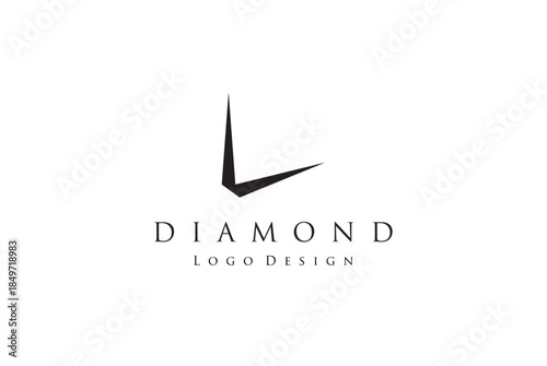 Modern Logo Design Concept Featuring Diamond Symbol