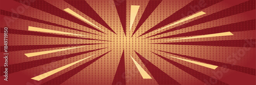  red pop art background comic style retro style vector