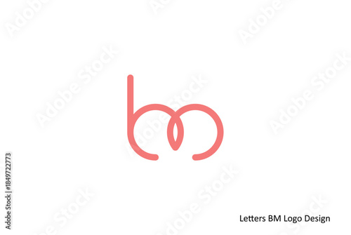 Creative BM Letters Logo Design Concept for Branding and Identity