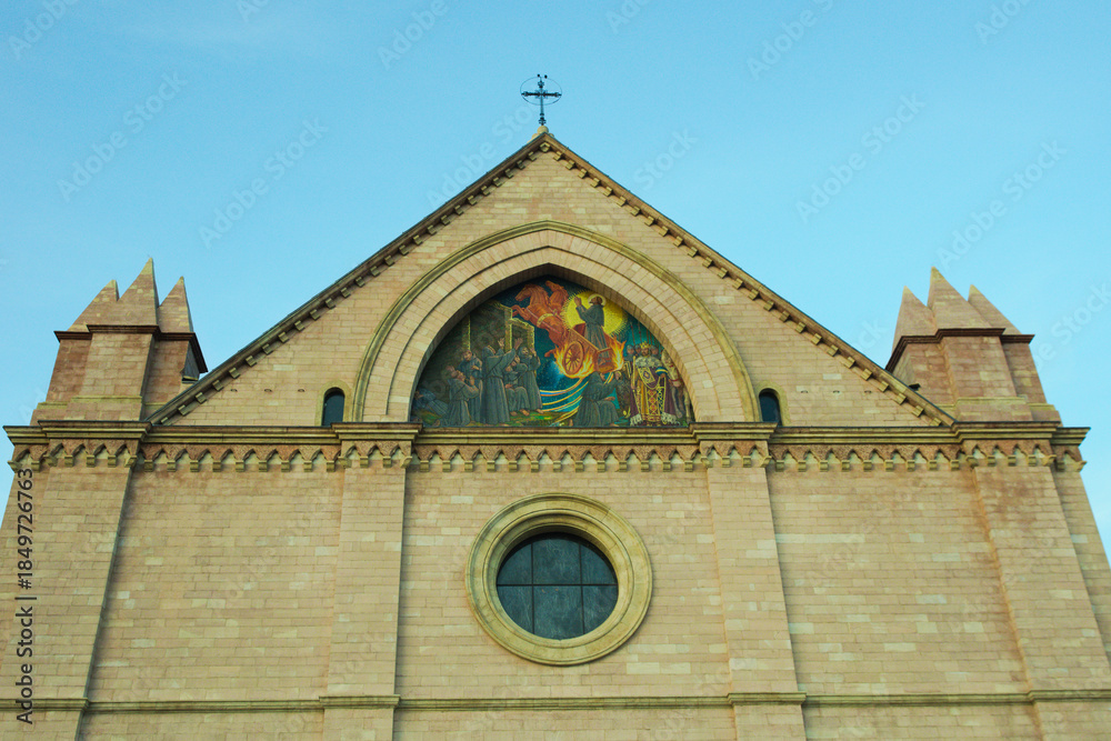 Fototapeta premium Franciscan Sanctuary of Rivotorto also known as Church of Santa Maria, Assisi, Umbria Region, Italy