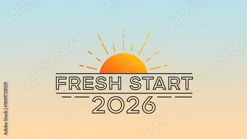 Minimal abstract illustration on a clean white background