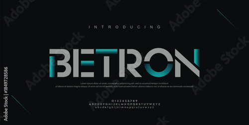 Sport modern urban alphabet fonts. Typography, abstract technology, fashion, digital, future creative logo font. vector illustration