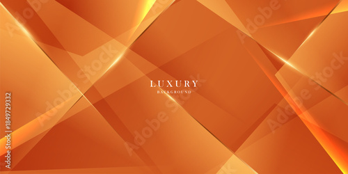 Abstract background vector illustration with a modern design, orange and gold colors, and geometric elements.