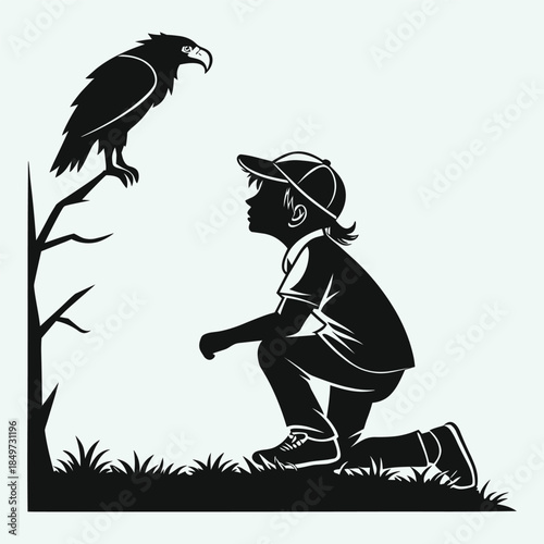 Dynamic Basketball Player Silhouette - Athletic Action Vector Graphic