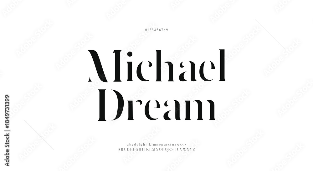 Fototapeta premium Elegant alphabet letters classic font. Classic Modern Serif Lettering Minimal Fashion Designs. Typography decoration fonts for branding, wedding, invitations, logos. vector illustration