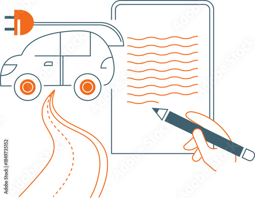 Electric vehicle lease or insurance contract