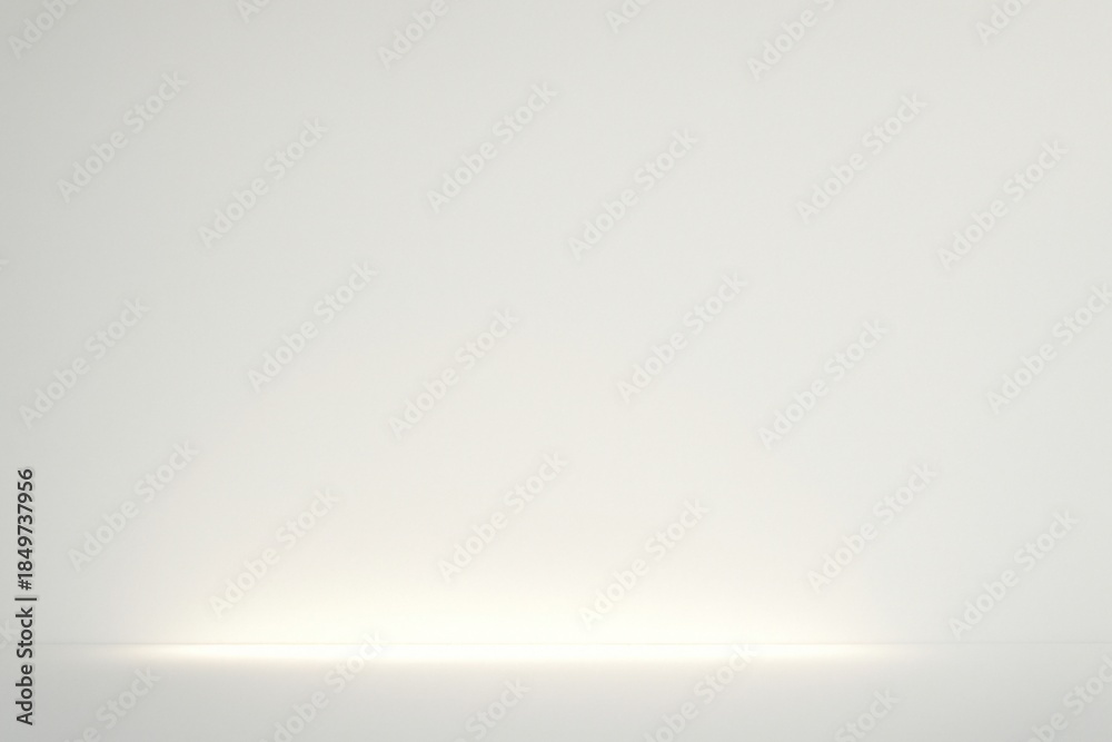 Obraz premium Minimal White Background with Soft Bottom Light