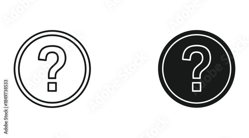 Question Mark Icon Set
