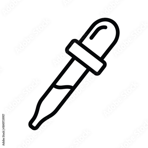 Simple line drawing of a dropper