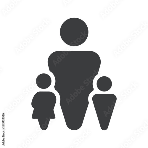 Family icon representing parents and children