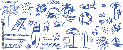 hand drawn vector illustration of an abstract background