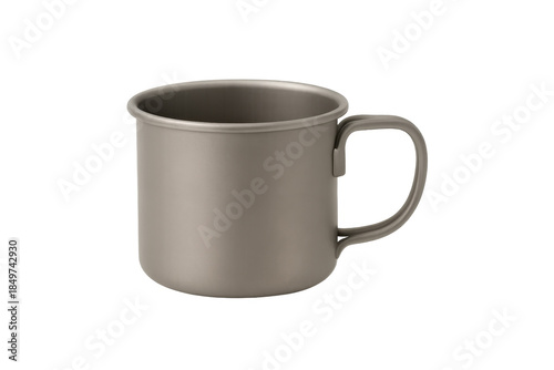 Titanium camping mug for outdoor adventures and expeditions