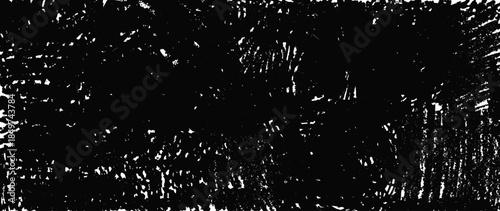 Charcoal scribble texture background. Vector black hand-drawn crosshatch textured rectangle. Grunge blackboard bg. Punk style horizontal banner. Scratched tangled pencil smearsGrungy coal lines fill