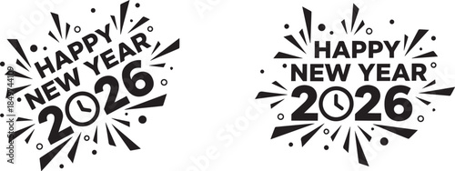 black and white abstract vector illustration