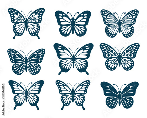 Butterflies Clipart SVG