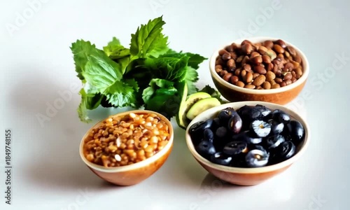 Kacang almond, walnut, bluberi dan Rosemary 