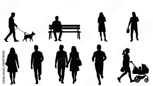 business people silhouettes